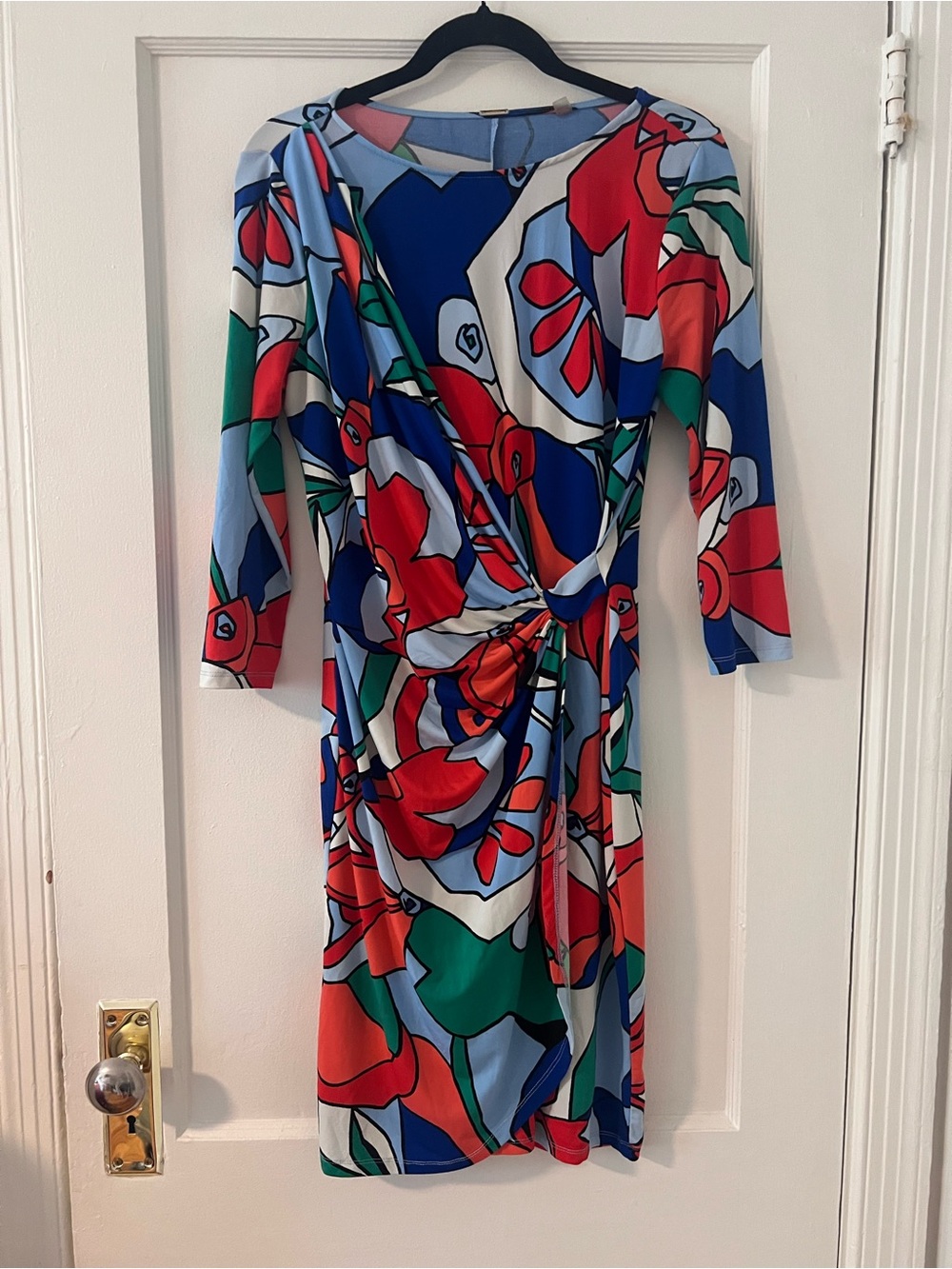 Calvin Klein Deco Twist-Front Women's Dress